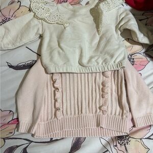 GAP Pink Toddler Knit Outfit